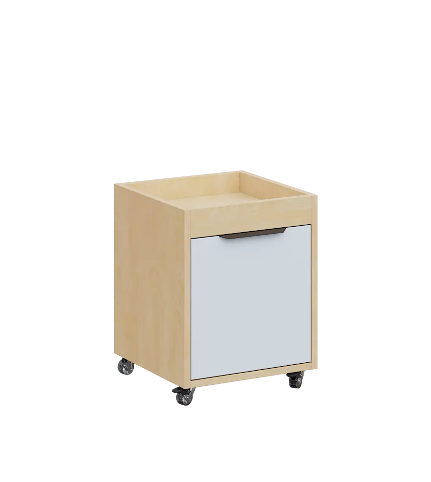 AERO 50 kontejner pojízdný, 1-zásuvkový, zámek, platinově bílá/bříza irská