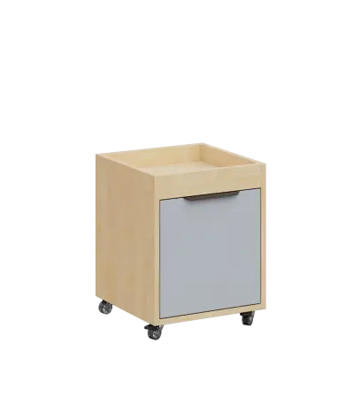 AERO 50 kontejner pojízdný, 1-zásuvkový, zámek, šedá/bříza irská