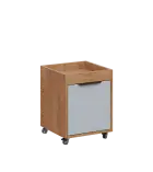 AERO 50 kontejner pojízdný, 1-zásuvkový, zámek, šedá/dub klasik