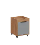 AERO 50 kontejner pojízdný, 1-zásuvkový, zámek, chinchilla šedá/dub klasik