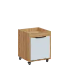 AERO 50 kontejner pojízdný, 1-zásuvkový, zámek, platinově bílá/coco bolo