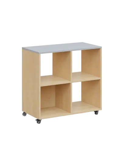 AERO 22 kancelářská skříň, 4 niky, 750x800x400, kolečka, šedá/bříza světlá AERO 22 kancelářská skříň, 4 niky, 750x800x400, kolečka, šedá/bříza světlá