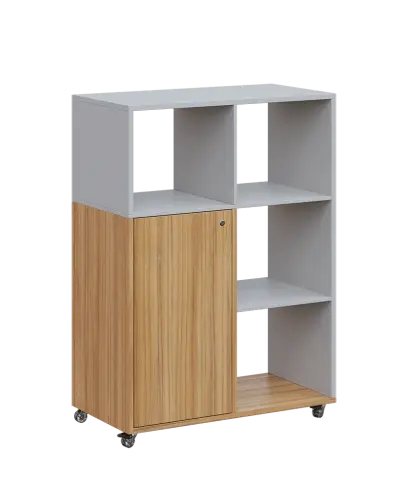 AERO 33 P kancelářská skříň, 1-dveřová/4 niky, pravá, 1100x800x400, kolečka, šedá/coco bolo AERO 33 P kancelářská skříň, 1-dveřová/4 niky, pravá, 1100x800x400, kolečka, šedá/coco bolo