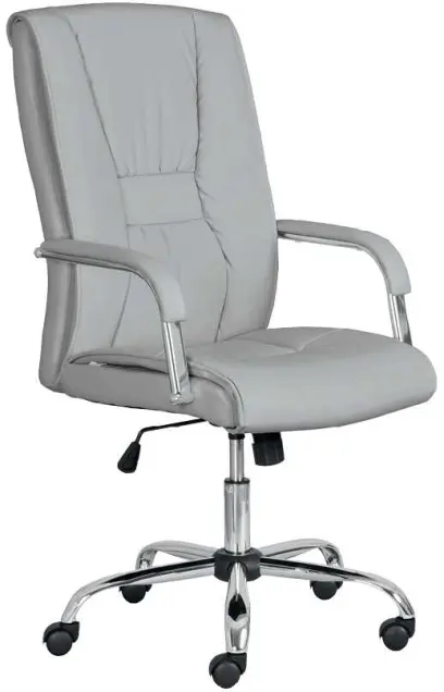 SERGIO křeslo kancelářské, EKO-PU pískově šedá