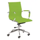 PARMA židle kancelářská, kříž chrom, ekokůže zelená