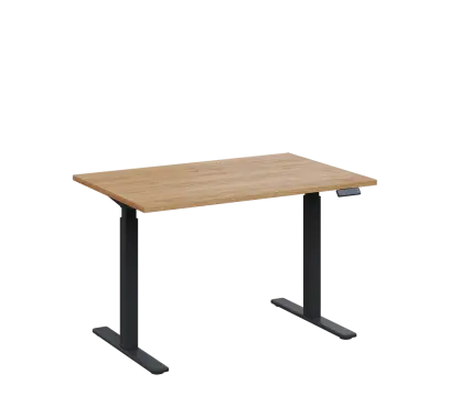 AERO 05 výškově nastavitelný stůl, kovová podnož antracit, deska 25 mm, široký 1200 mm, dub fjord AERO 05 výškově nastavitelný stůl, kovová podnož antracit, deska 25 mm, široký 1200 mm, dub fjord