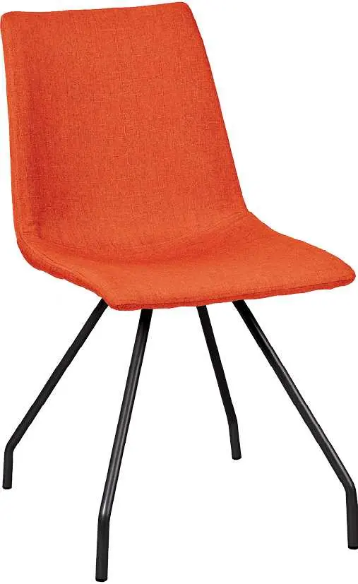PLANET N židle konferenční, kostra černá, sedák + opěrák oranžový