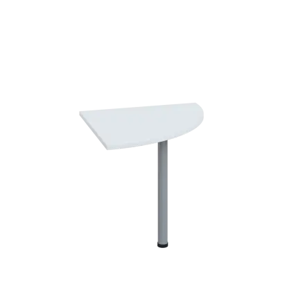 LS 28 - 8 deska spojovací, kovová podnož stříbrná, síla desky 25 mm, široká 800 mm, bílá