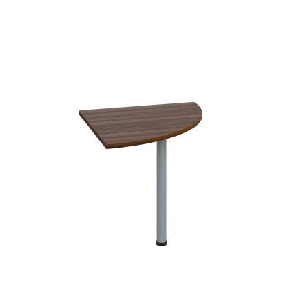 LS 28 - 8 deska spojovací, kovová podnož stříbrná, síla desky 25 mm, široká 800 mm, ořech královský