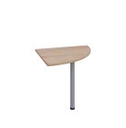 LS 28 - 8 deska spojovací, kovová podnož stříbrná, síla desky 25 mm, široká 800 mm, dub bardolino