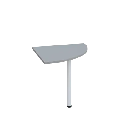 LS 28 - 8 deska spojovací, kovová podnož bílá, síla desky 25 mm, široká 800 mm, šedá