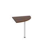 LS 28 - 8 deska spojovací, kovová podnož bílá, síla desky 25 mm, široká 800 mm, ořech královský