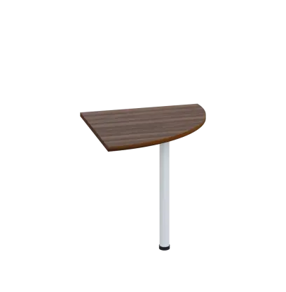 LS 28 - 8 deska spojovací, kovová podnož bílá, síla desky 25 mm, široká 800 mm, ořech královský