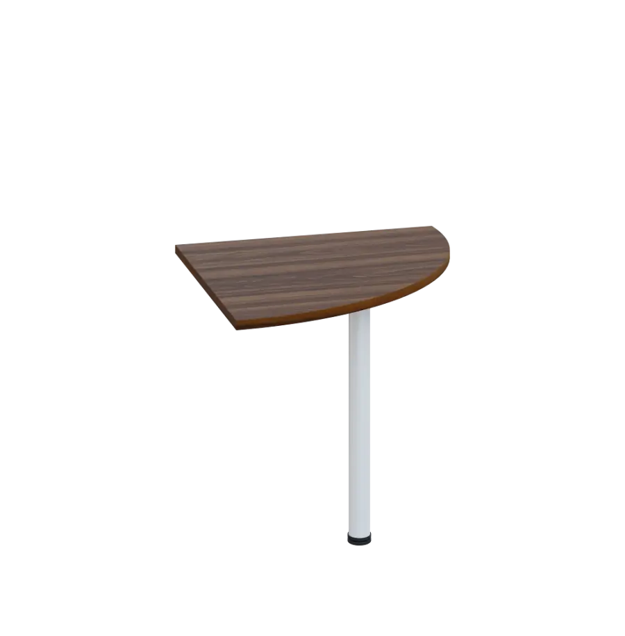 LS 28 - 8 deska spojovací, kovová podnož bílá, síla desky 25 mm, široká 800 mm, ořech královský