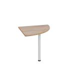 LS 28 - 8 deska spojovací, kovová podnož bílá, síla desky 25 mm, široká 800 mm, dub bardolino