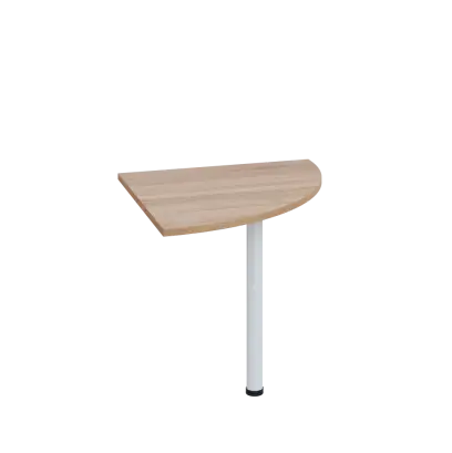 LS 28 - 8 deska spojovací, kovová podnož bílá, síla desky 25 mm, široká 800 mm, dub bardolino