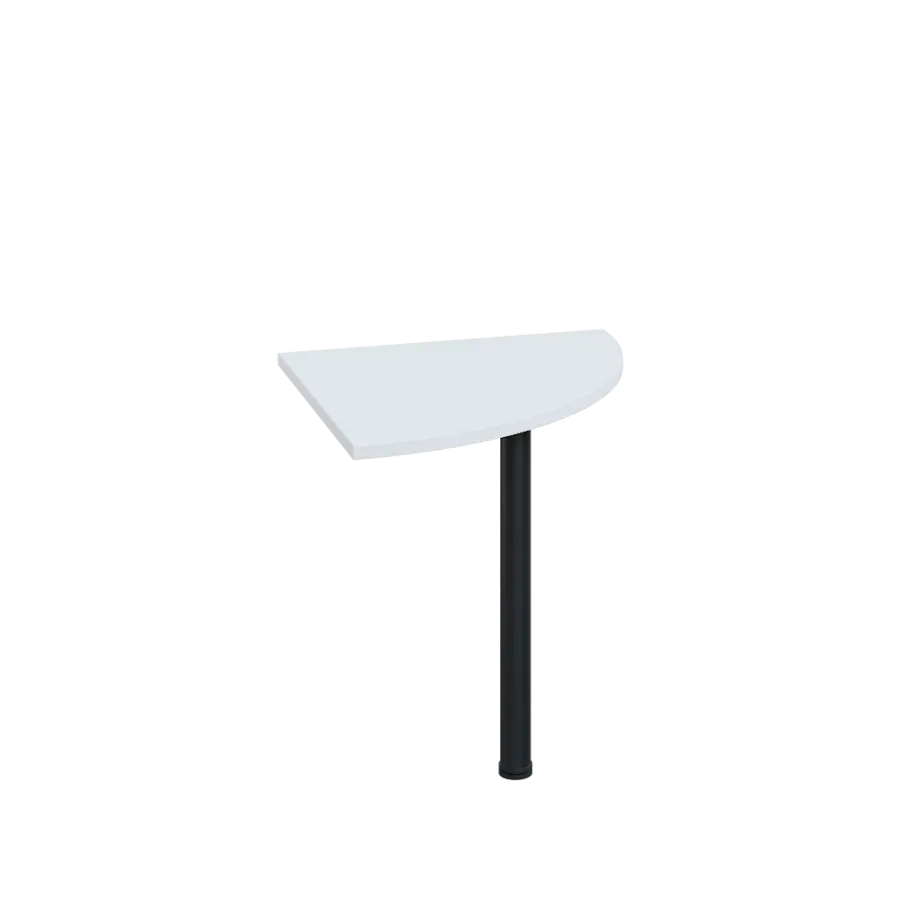 LS 27 - 7 deska spojovací, kovová podnož černá, síla desky 25 mm, široká 700 mm, bílá