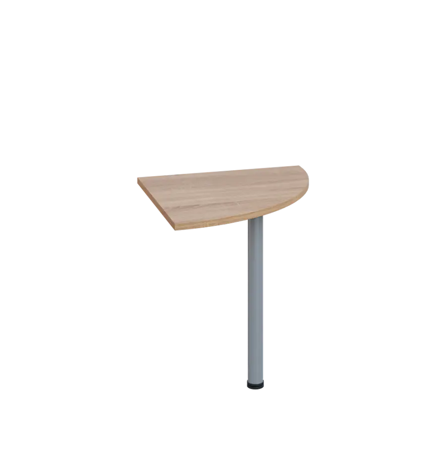 LS 27 - 7 deska spojovací, kovová podnož stříbrná, síla desky 25 mm, široká 700 mm, dub bardolino