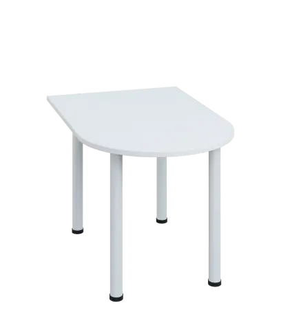 LJ 28 - 12 přístavba jednací, kovová podnož bílá, síla desky 25 mm, široká 1200 mm, bílá