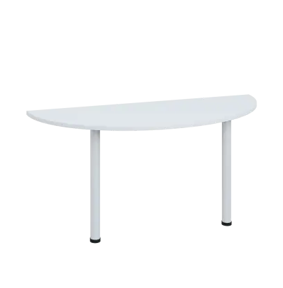 LJC 2 - 160 přístavba jednací, kovová podnož bílá, síla desky 25 mm, široká 1600 mm, bílá