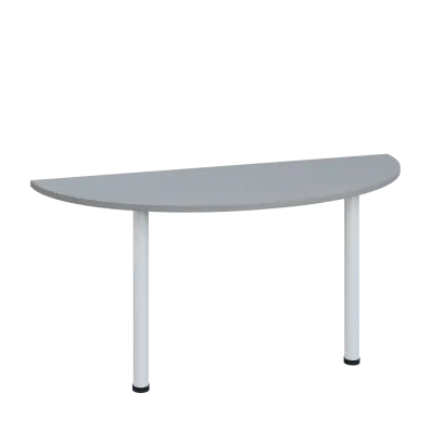 LJC 2 - 160 přístavba jednací, kovová podnož bílá, síla desky 25 mm, široká 1600 mm, šedá