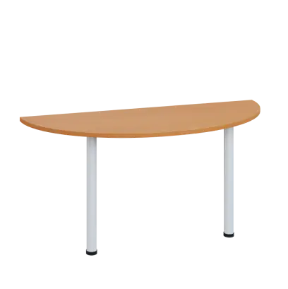 LJC 2 - 160 přístavba jednací, kovová podnož bílá, síla desky 25 mm, široká 1600 mm, buk Royal