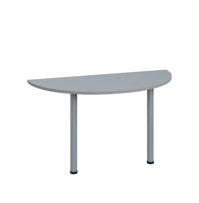 LJC 2 - 140 přístavba jednací, kovová podnož stříbrná, síla desky 25 mm, široká 1400 mm, šedá