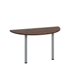 LJC 2 - 140 přístavba jednací, kovová podnož stříbrná, síla desky 25 mm, široká 1400 mm, ořech králo