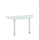 LJC 2 - 140 přístavba jednací, kovová podnož bílá, síla desky 25 mm, široká 1400 mm, bílá