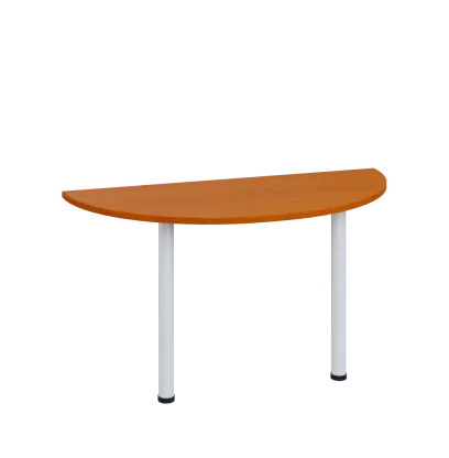 LJC 2 - 140 přístavba jednací, kovová podnož bílá, síla desky 25 mm, široká 1400 mm, třešeň šumavská