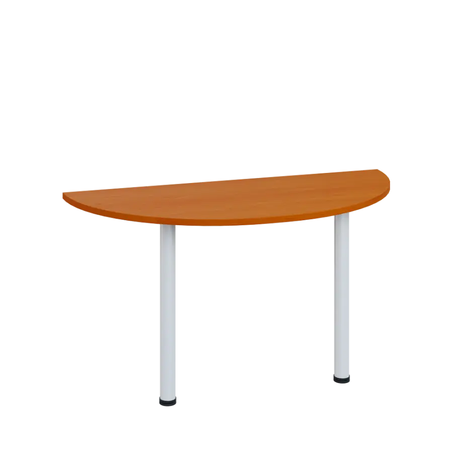 LJC 2 - 140 přístavba jednací, kovová podnož bílá, síla desky 25 mm, široká 1400 mm, třešeň šumavská
