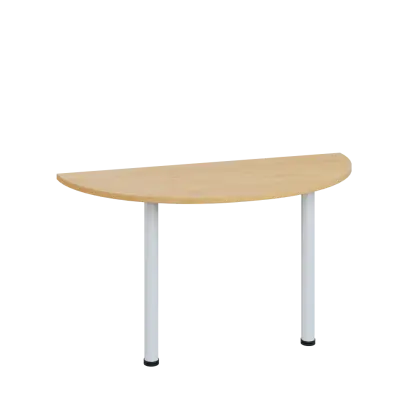 LJC 2 - 140 přístavba jednací, kovová podnož bílá, síla desky 25 mm, široká 1400 mm, javor horský