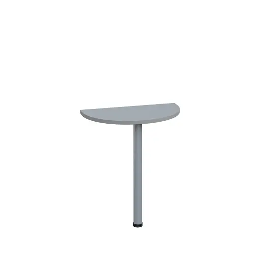 LJD 2 - 70 přístavba jednací, kovová podnož stříbrná, síla desky 25 mm, široká 700 mm, šedá