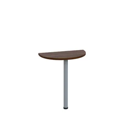 LJD 2 - 70 přístavba jednací, kovová podnož stříbrná, síla desky 25 mm, široká 700 mm, ořech královský