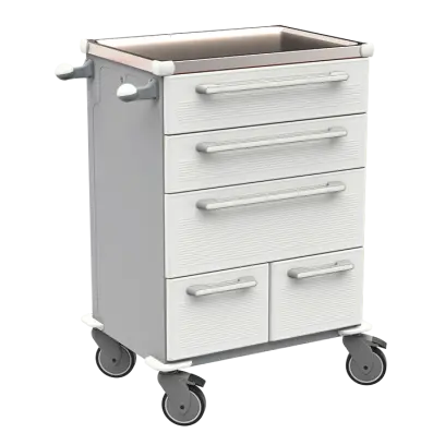 UNIT 271 N vozík zdravotnický plast ABS - bílá