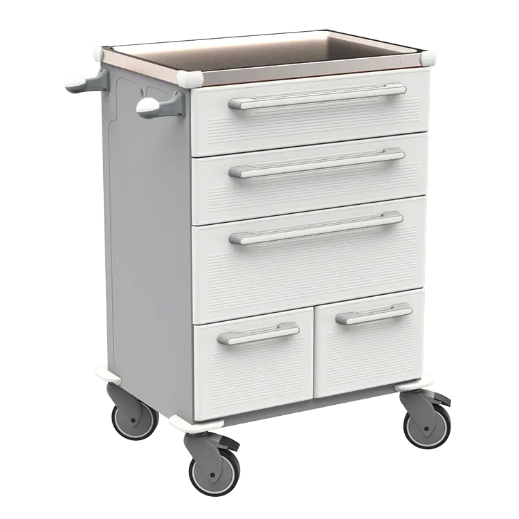 UNIT 271 N vozík zdravotnický plast ABS - bílá