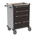 UNIT 271 N vozík zdravotnický plast ABS - černá