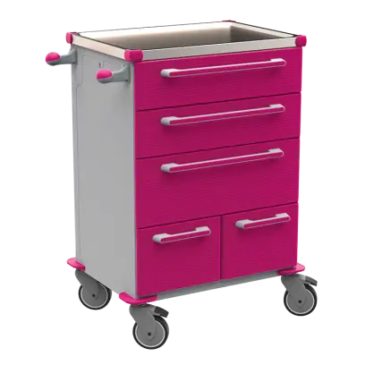 UNIT 271 N vozík zdravotnický plast ABS - fialová