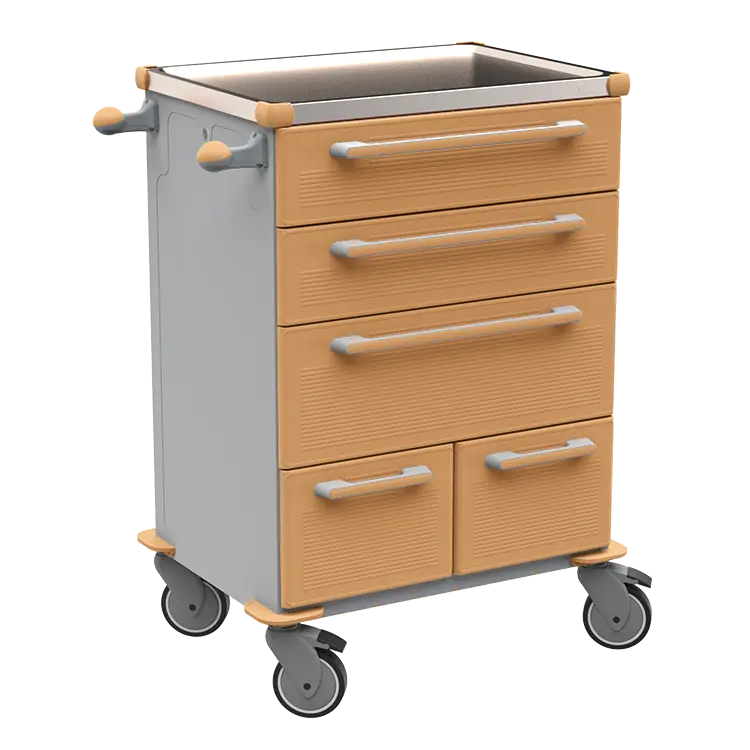 UNIT 271 N vozík zdravotnický plast ABS - hnědobéžová