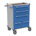 UNIT 271 N vozík zdravotnický plast ABS - modrá