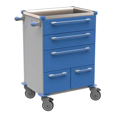 UNIT 271 N vozík zdravotnický plast ABS - modrá