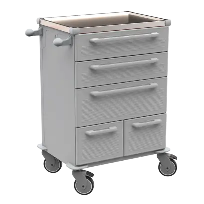 UNIT 271 N vozík zdravotnický plast ABS - šedá