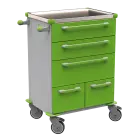 UNIT 271 N vozík zdravotnický plast ABS - zelená