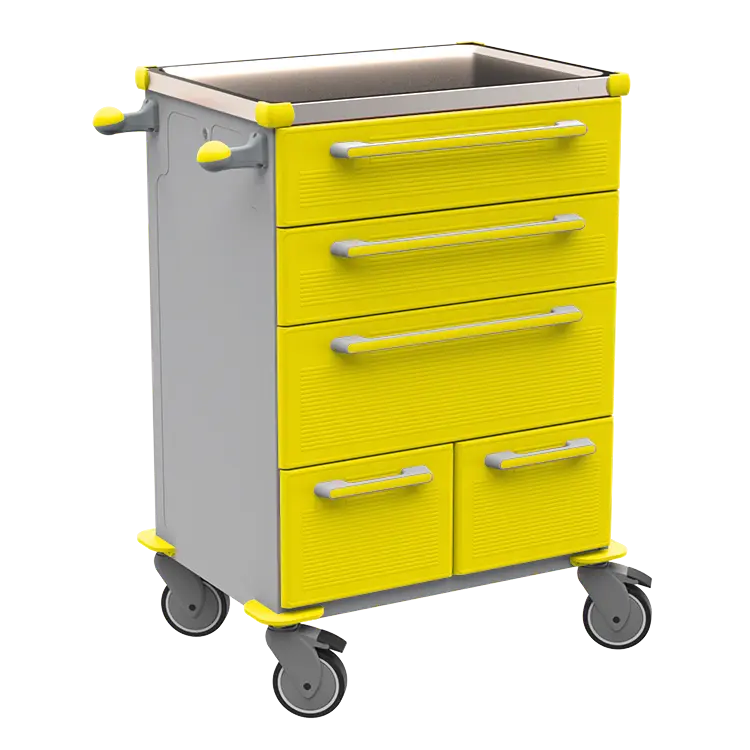 UNIT 271 N vozík zdravotnický plast ABS - žlutá