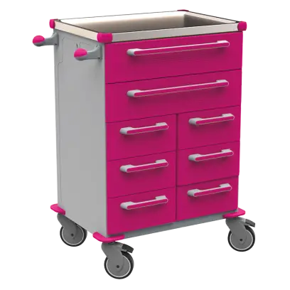 UNIT 263 N vozík zdravotnický plast ABS - fialová