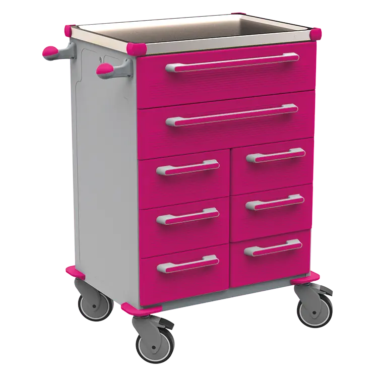 UNIT 263 N vozík zdravotnický plast ABS - fialová