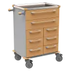 UNIT 263 N vozík zdravotnický plast ABS - hnědobéžová