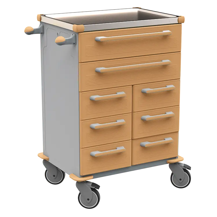 UNIT 263 N vozík zdravotnický plast ABS - hnědobéžová