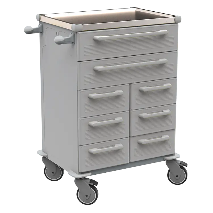 UNIT 263 N vozík zdravotnický plast ABS - šedá