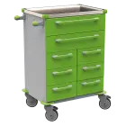 UNIT 263 N vozík zdravotnický plast ABS - zelená